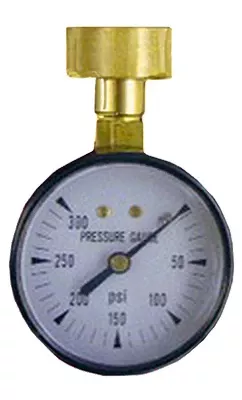 0-300 Psi Water Pressure Test Gauge With Hose Threads