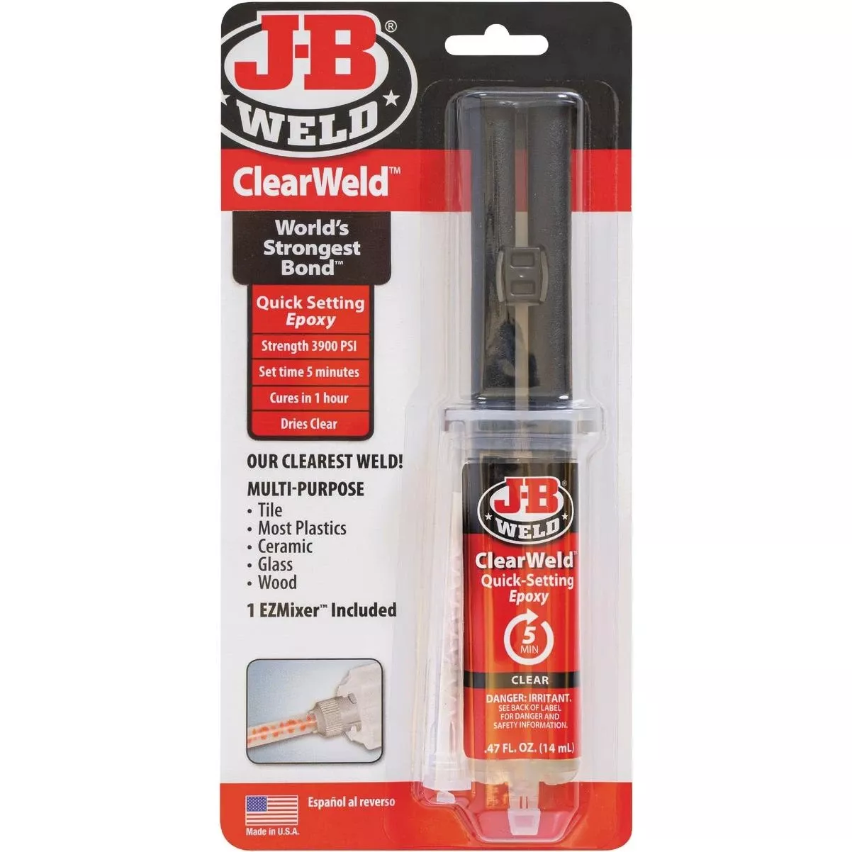 0.47 Oz. Clearweld Epoxy
