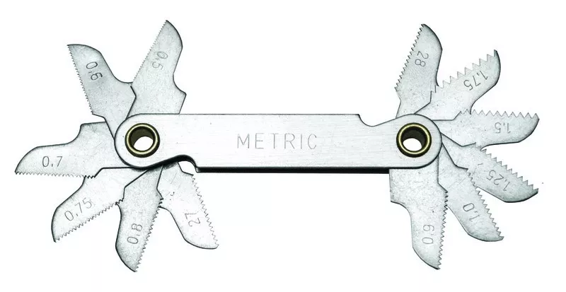 0.50-1.75mm Metric Pitch Gauge For Npt & Bsp Threads
