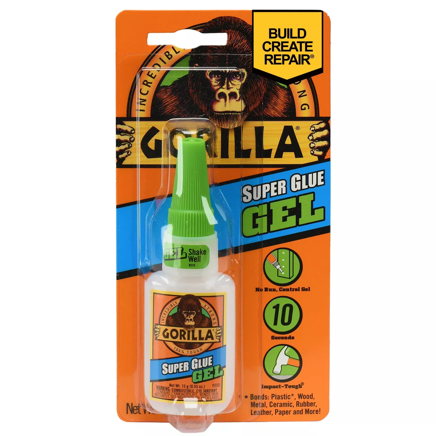 0.53 Oz. High Strength Super Glue Gel – Impact Tough Formula