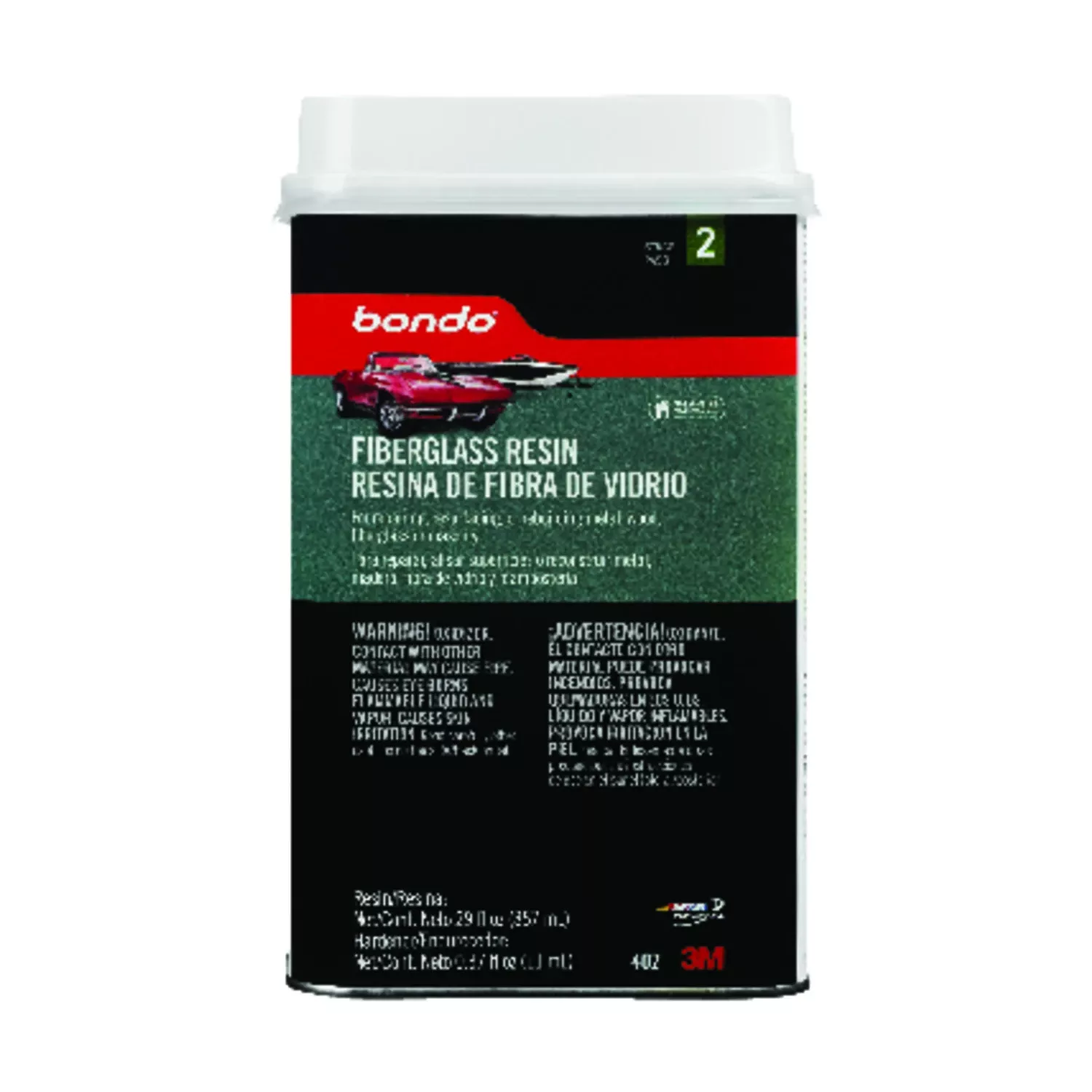 0.9 Quart All-purpose Fiberglass Resin With Hardener For Repairs