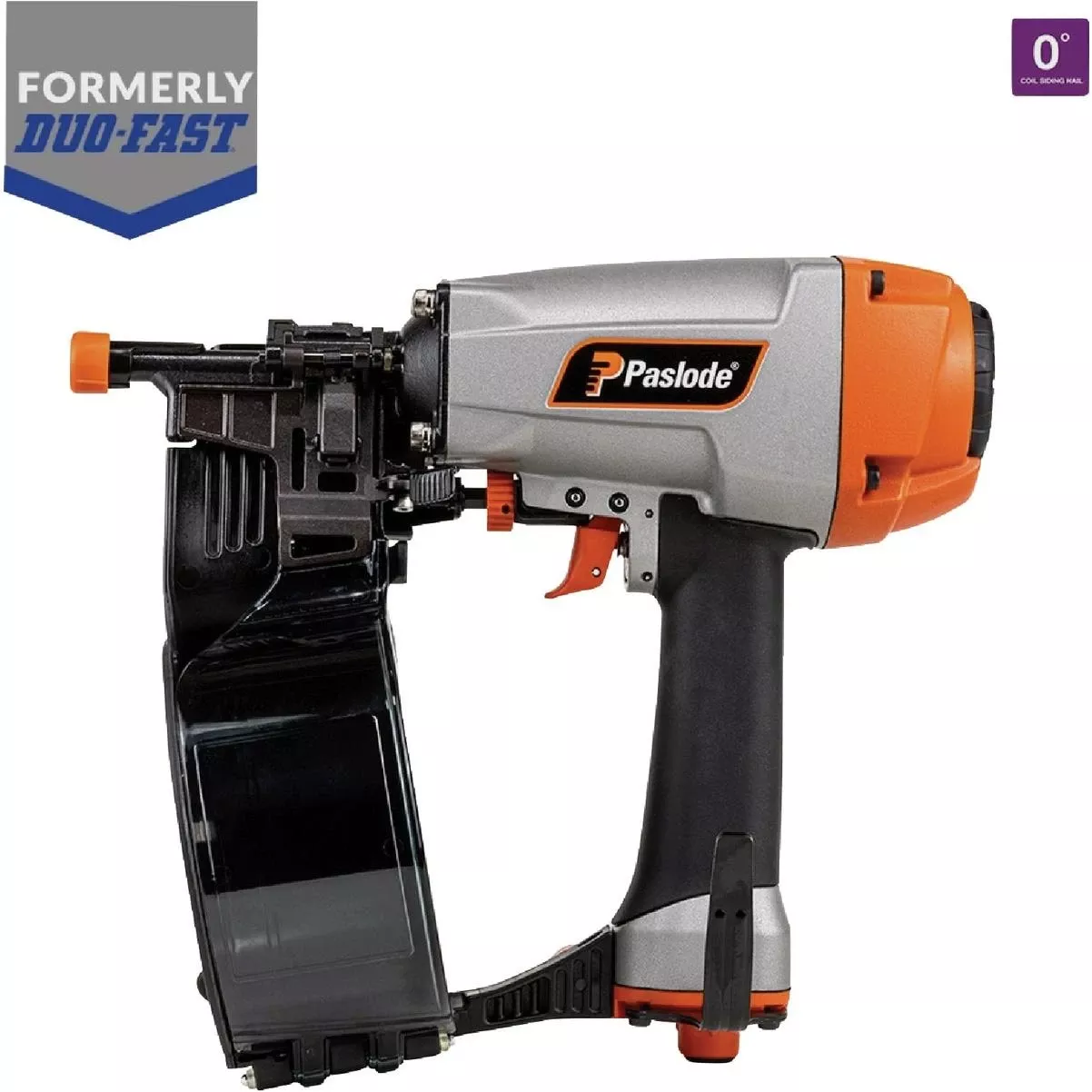 0 Degree 2-1/4 In. Pneumatic Coil Siding Nailer