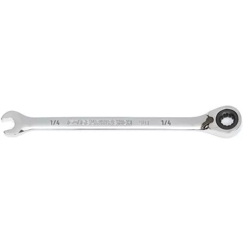 1/4" 90-Tooth 12 Point Reversible Ratcheting Wrench