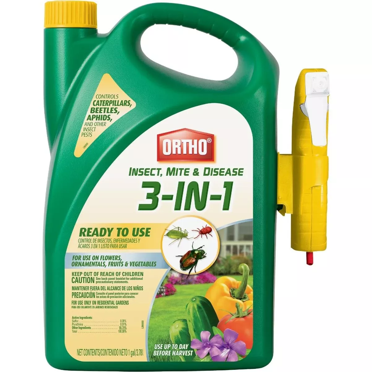 1 Gal. Ready To Use Trigger Spray 3-in-1 Insect, Mite & Disease Control
