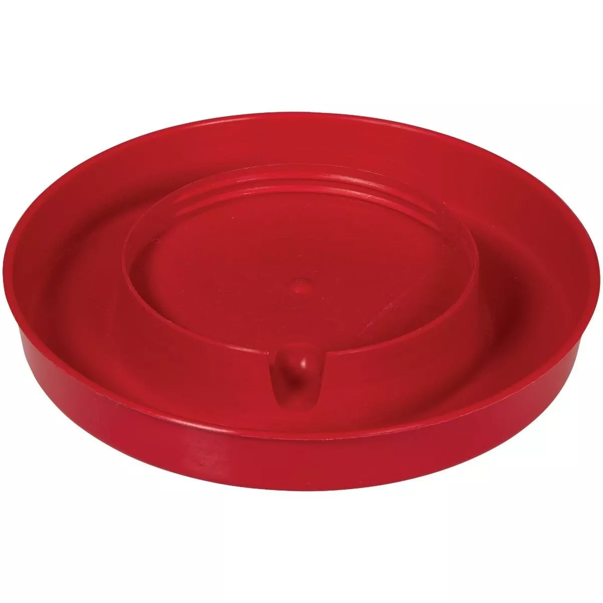 1 Gal. Screw-on Red Polypropylene Poultry Waterer Base