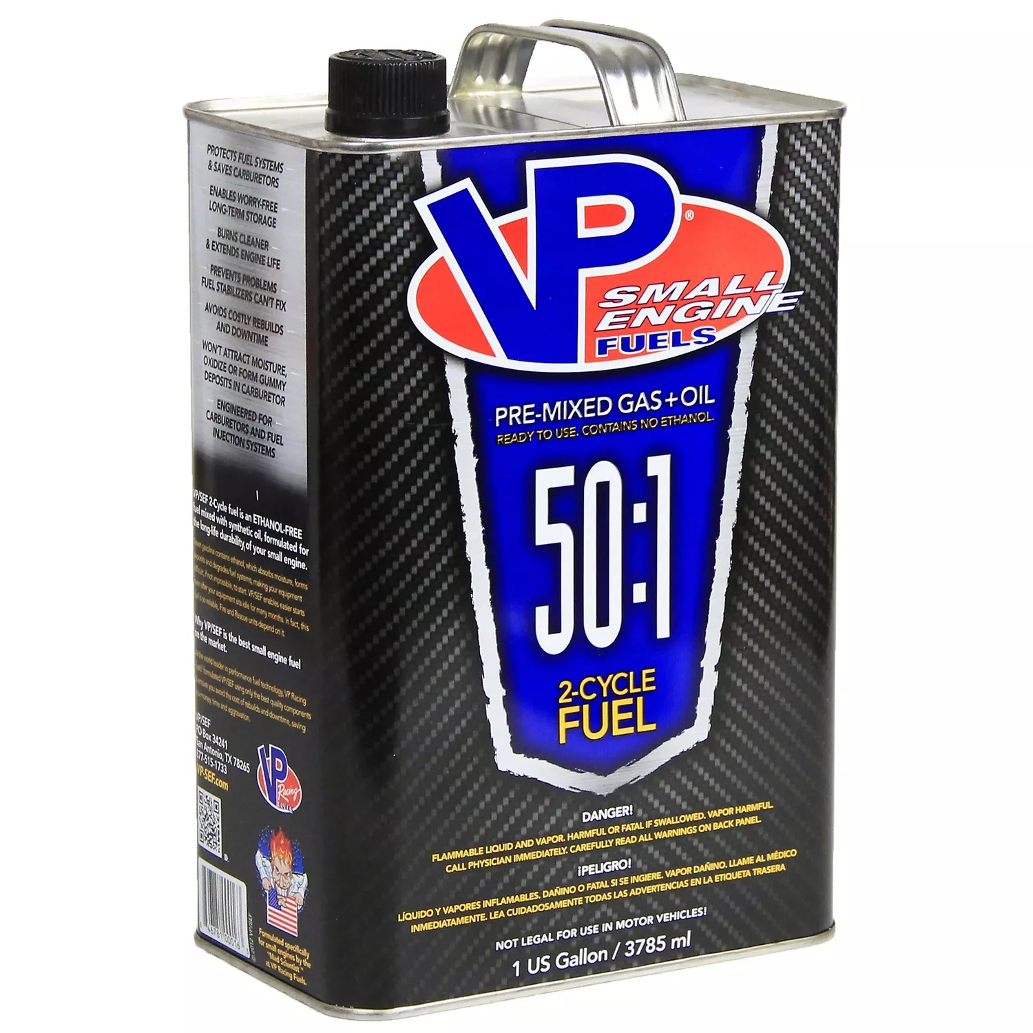 1 Gallon 50:1 Ethanol-free Pre-mixed Fuel For 2-cycle Engines