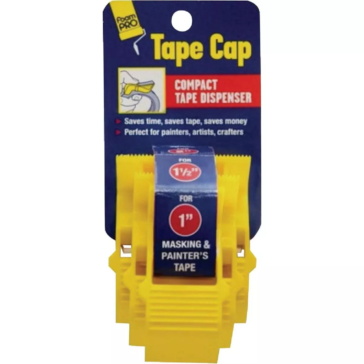 1 In., 1-1/2 In. And 2 In. Tape Cap Combo Pack (3-count)