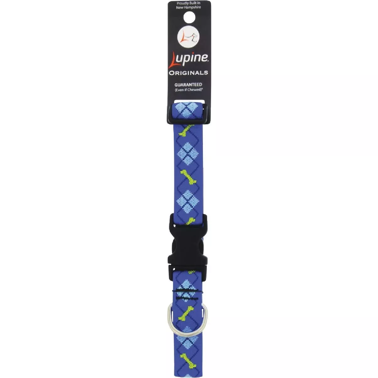 1 In. Woven Pattern Dapper Dog 12 In. To 20 In.Adjustable Collar