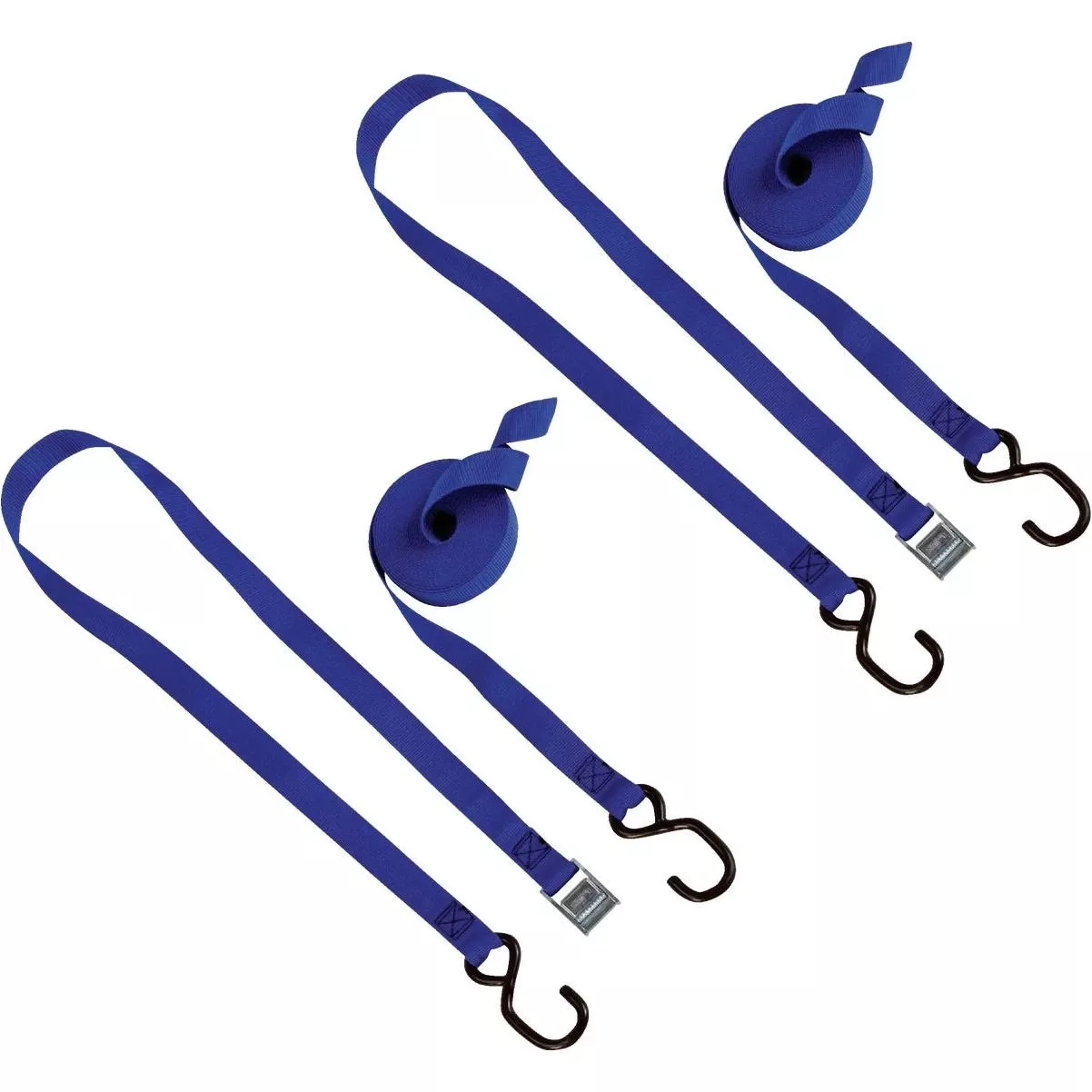 1 In X 14 Ft. Iconic Blue Heavy Duty J-hook Tie-down Strap (2-pack)