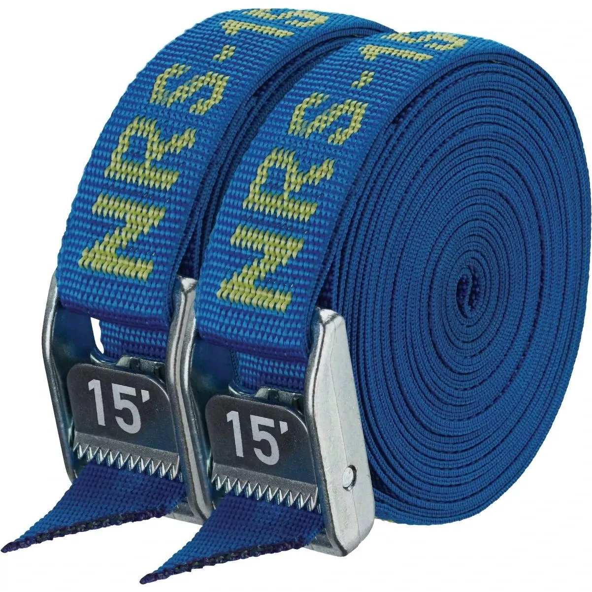 1 In. X 15 Ft. Iconic Blue Heavy Duty Tie-down Strap (2-pack)