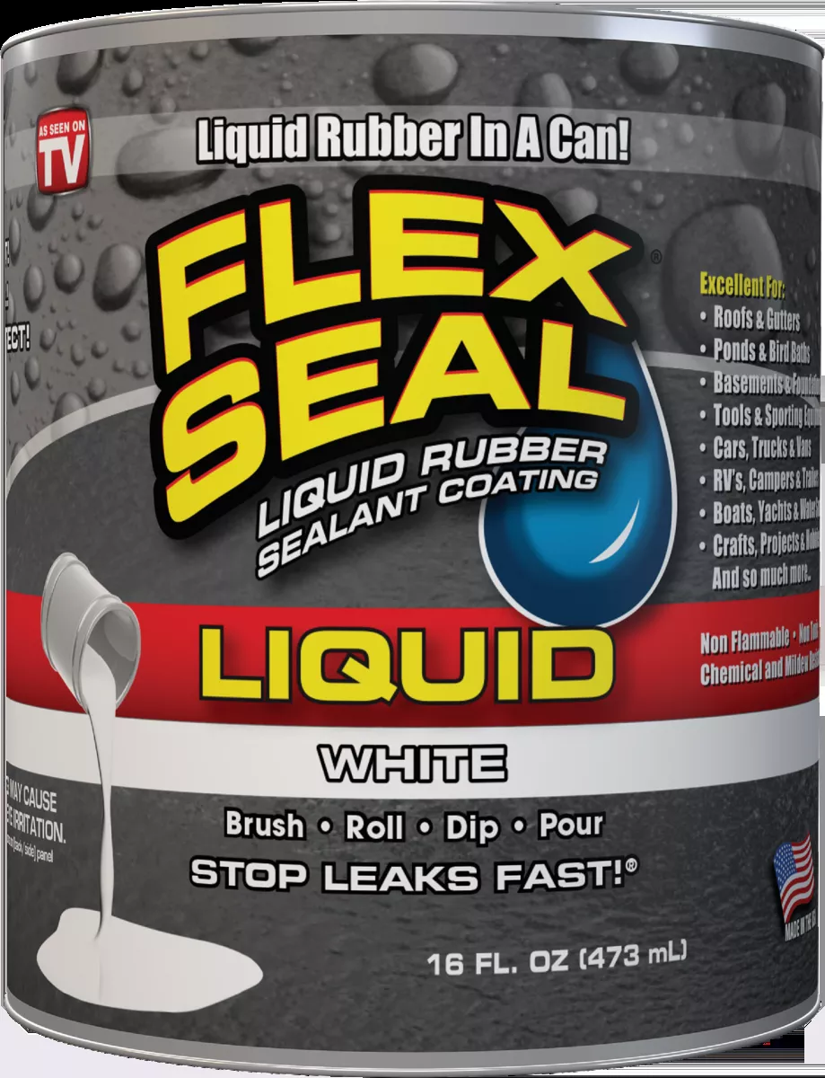 1 Pt. Liquid Rubber Sealant Coating, White – Model Lfswhtr16
