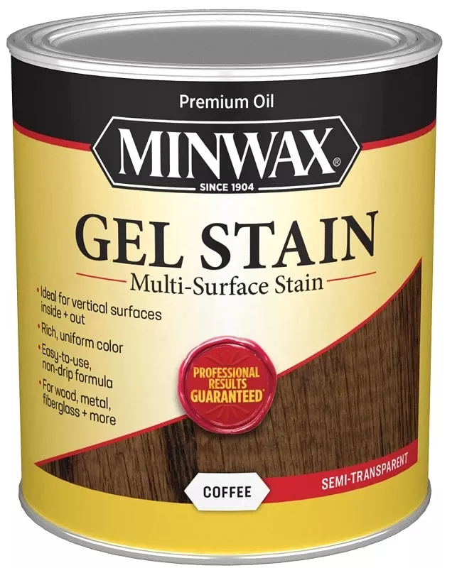 1 Quart Coffee Gel Stain – Semi-transparent Oil-based Stain For Wood & More