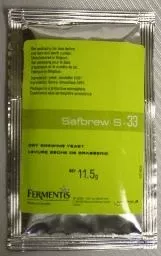 11.5g S-33 Brewing Yeast