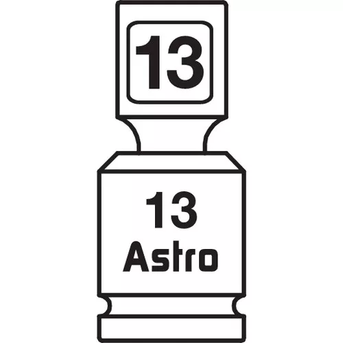 13mm 1/2" Drive Nano Pinless Universal Impact Socket