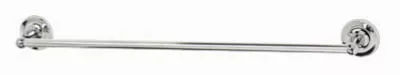18-inch Chrome Rounded Towel Bar With Brass Base And Zinc Post
