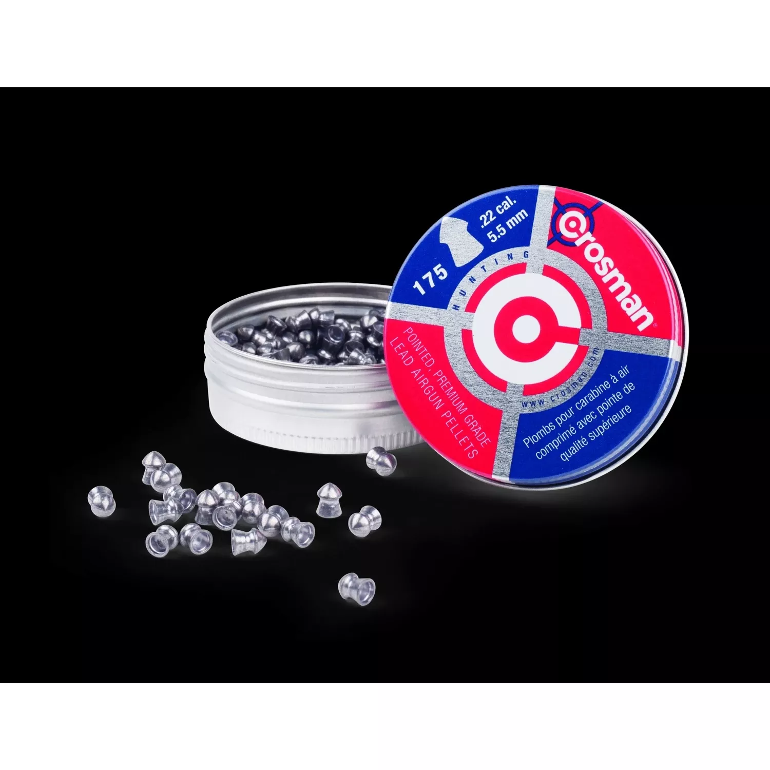 .22 Cal. Pointed 7.4 Grain Pellet Ammunition (175-pack)