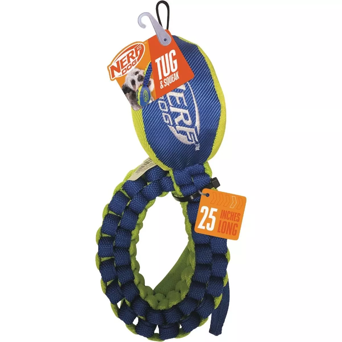 25 In. Nylon Squeak Vortex Chain Tug