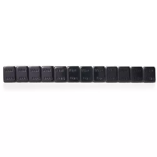 .25oz Segment Standard Profile Black Steel Tape Wheel Weights (48 strips)