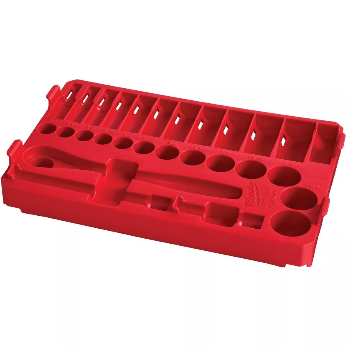 28-piece 3/8 In. Drive Standard Packout Tray Ratchet And Socket Holder