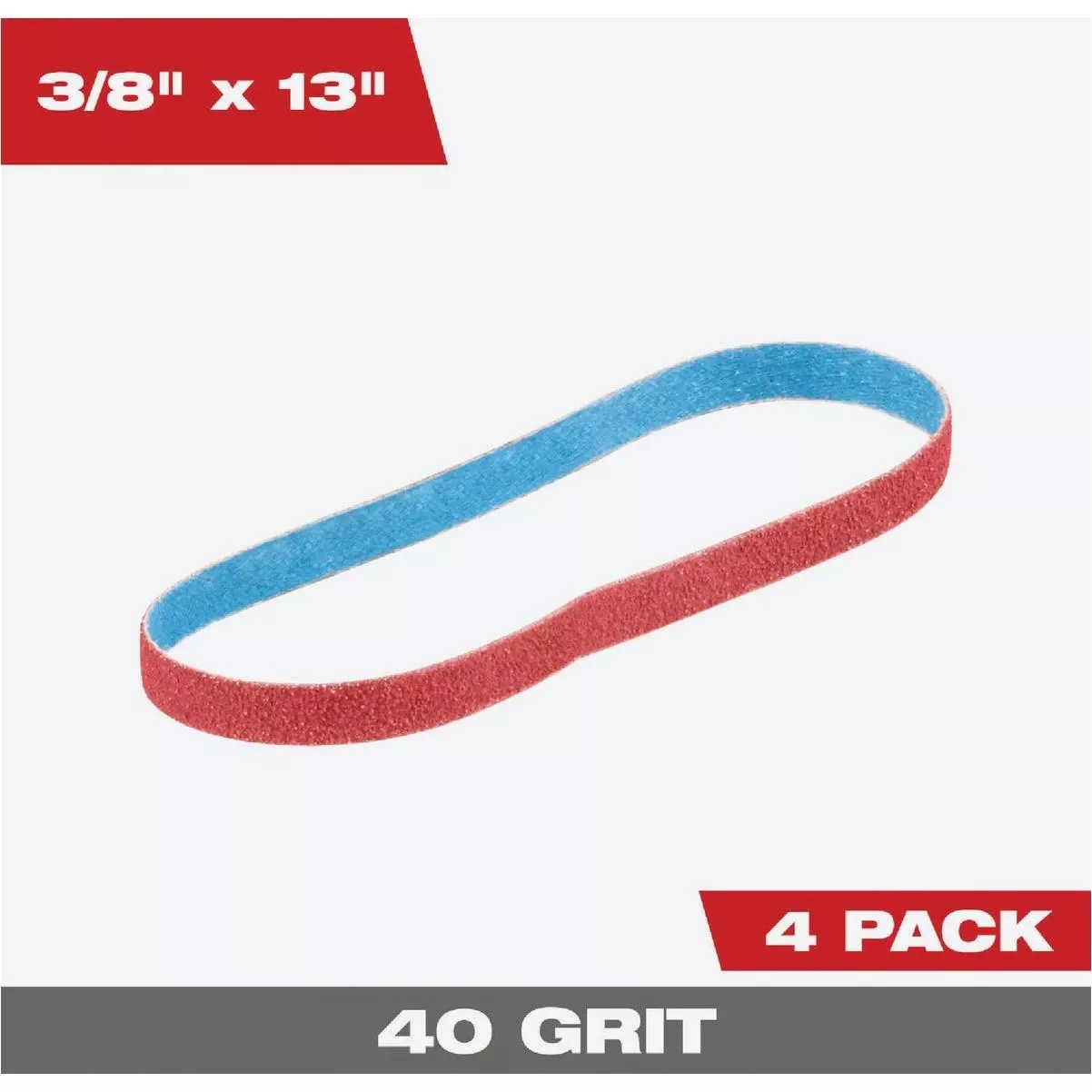 3/8 In. X 13 In. 40 Grit Bandfile Belt (4-pack)