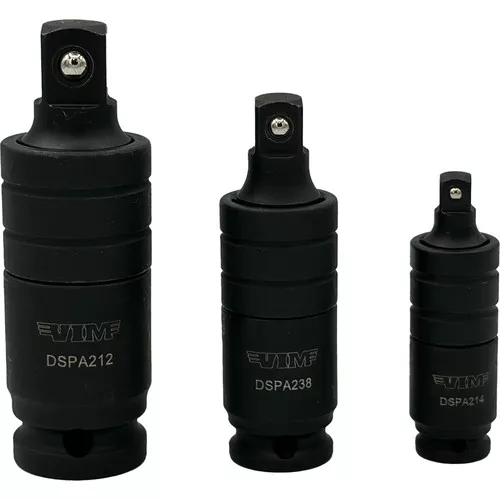 3 Pc Impact Dual Swivel Pinless Adapter Set