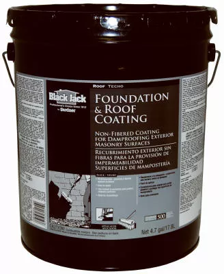 4.75 Gallon Non Fibered Roof & Foundation Coating For Asphalt And Masonry
