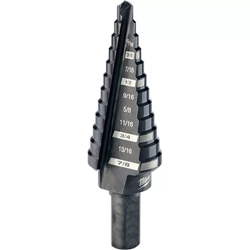 #4 Step Drill Bit, 3/16″ – 7/8″ by 1/16″