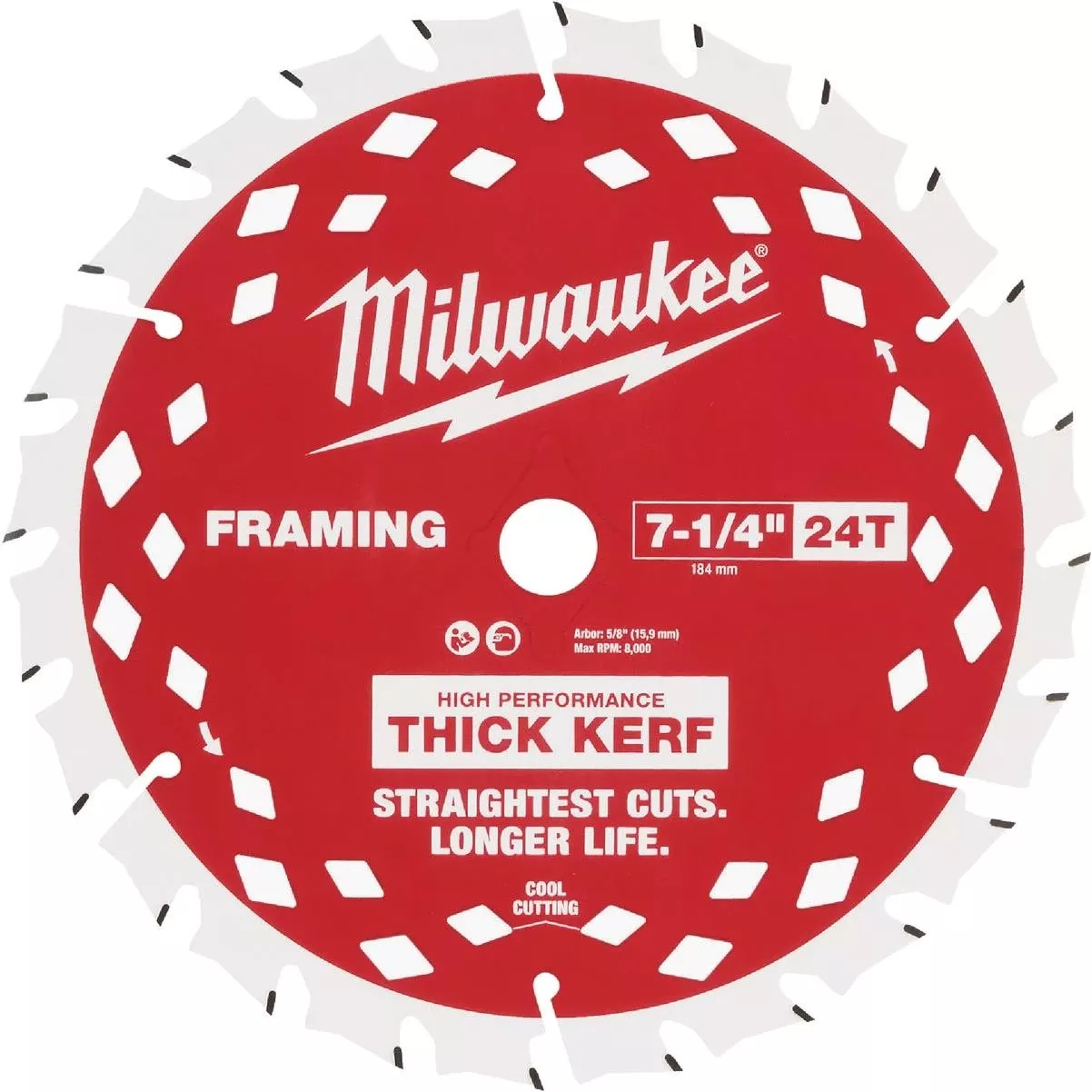 7-1/4 In. 24-tooth Thick Kerf Framing Circular Saw Blade