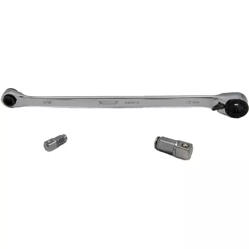 8" Heavy Duty Hex Bit Ratchet 1/4" x 10mm Reversible