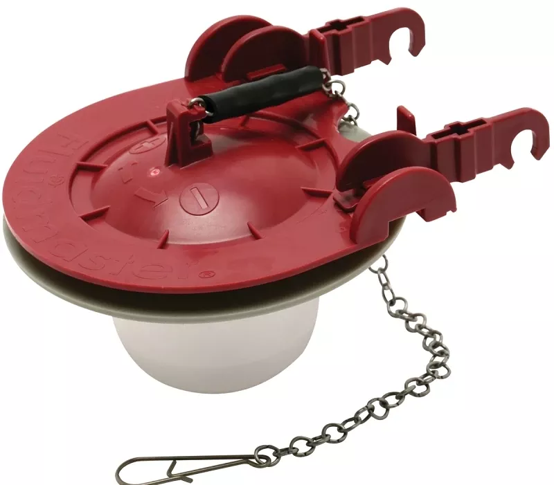 Adjustable 3-inch Universal Toilet Flapper - Red Rubber