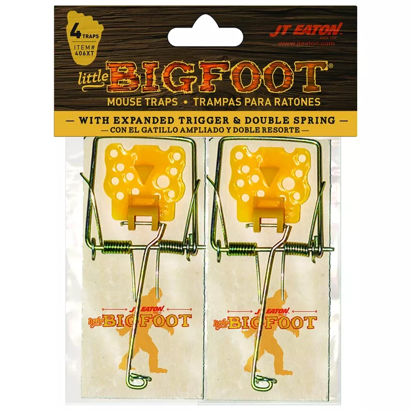 Bigfoot Mechanical Mouse Trap With Expanded Trigger (4-pack)