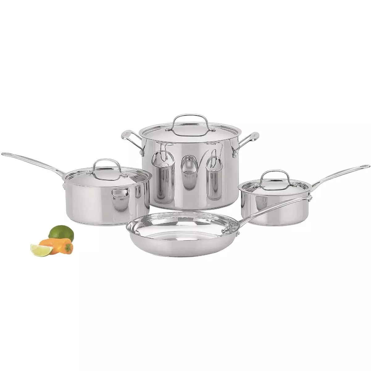 Chef's Classic Stainless Steel Cookware Set (7-piece)