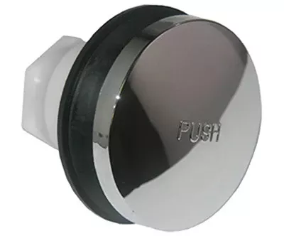 Chrome-plated Tip Toe Bathtub Drain Stopper 5/16" Thread