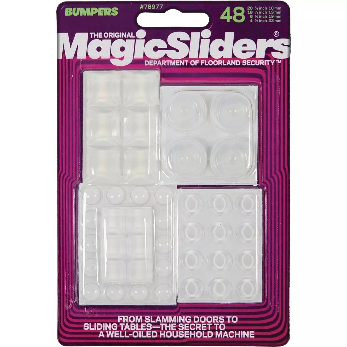 Clear Self-stick Value Pack Bumper (48-pack)
