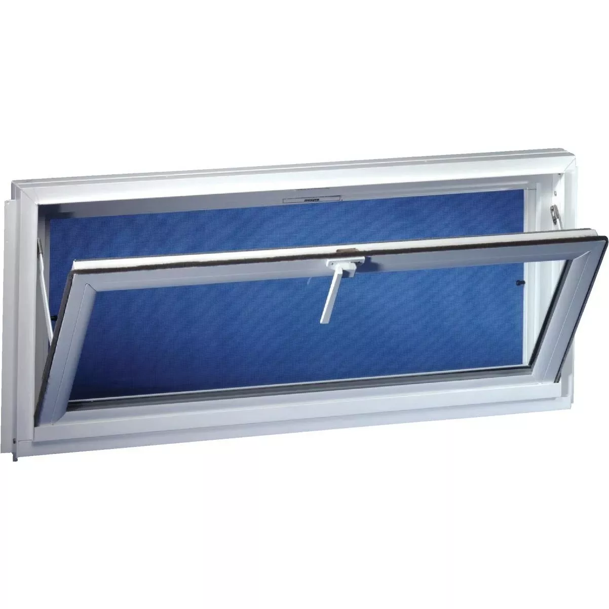 . Competitor 31.875 In. W. X 23.5 In. H. White Vinyl Hopper Basement Window