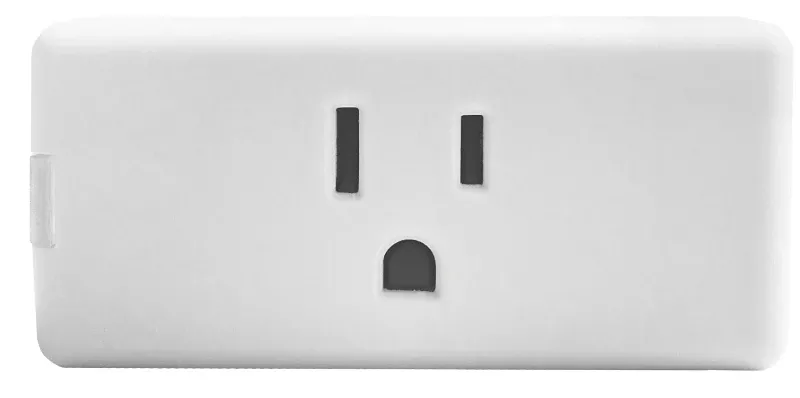 Decora Smart 15a Single Wifi Mini Outlet, White