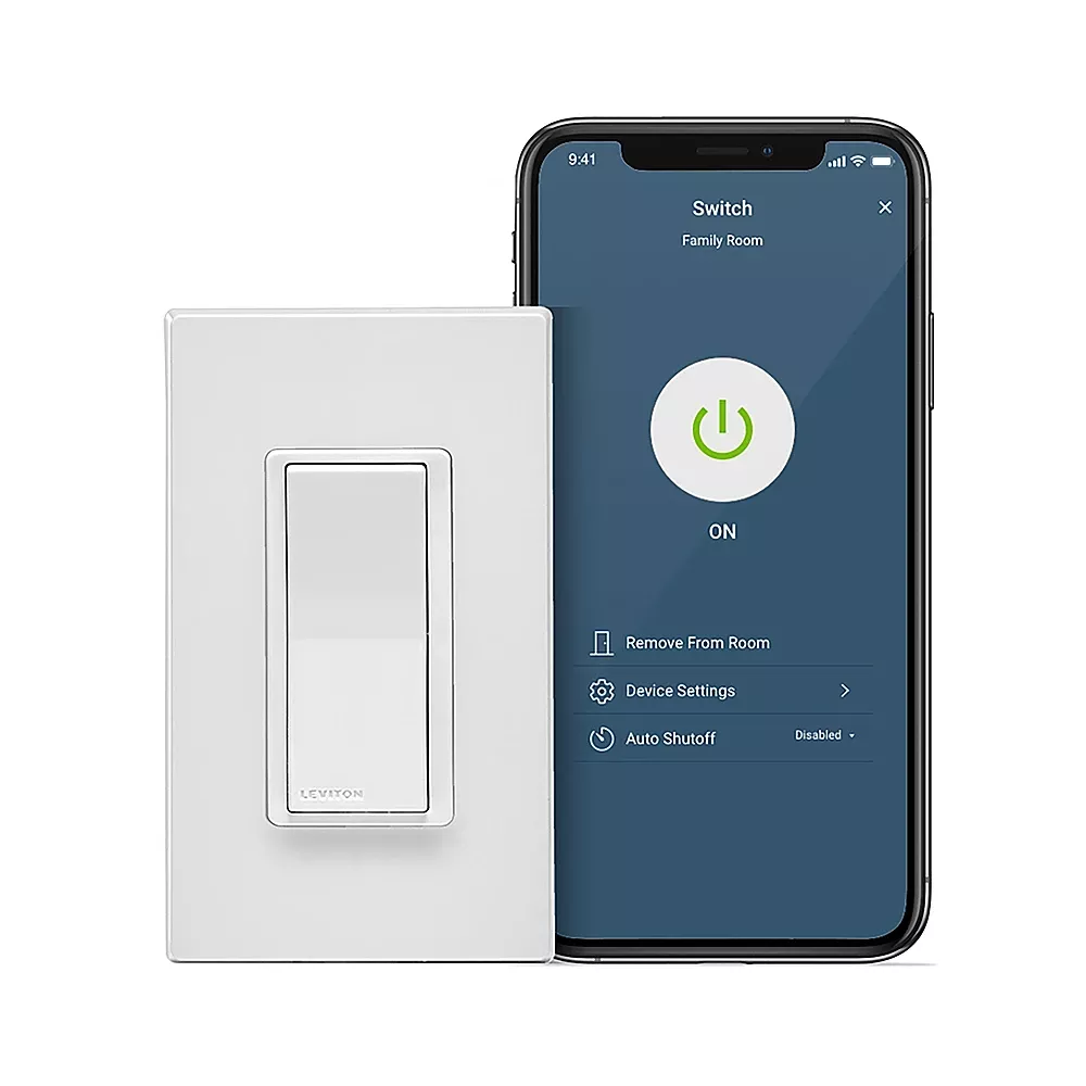 Decora Smart Wifi 15a 120v White Rocker Switch