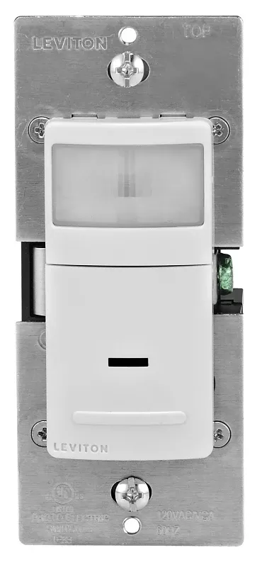 Decora White 900 Sq. Ft. Coverage 180 Deg Detection Occupancy Motion Sensor Switch