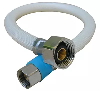 Durable 12" Flexible Poly Faucet Connector 3/8" Compression X 1/2" Ips
