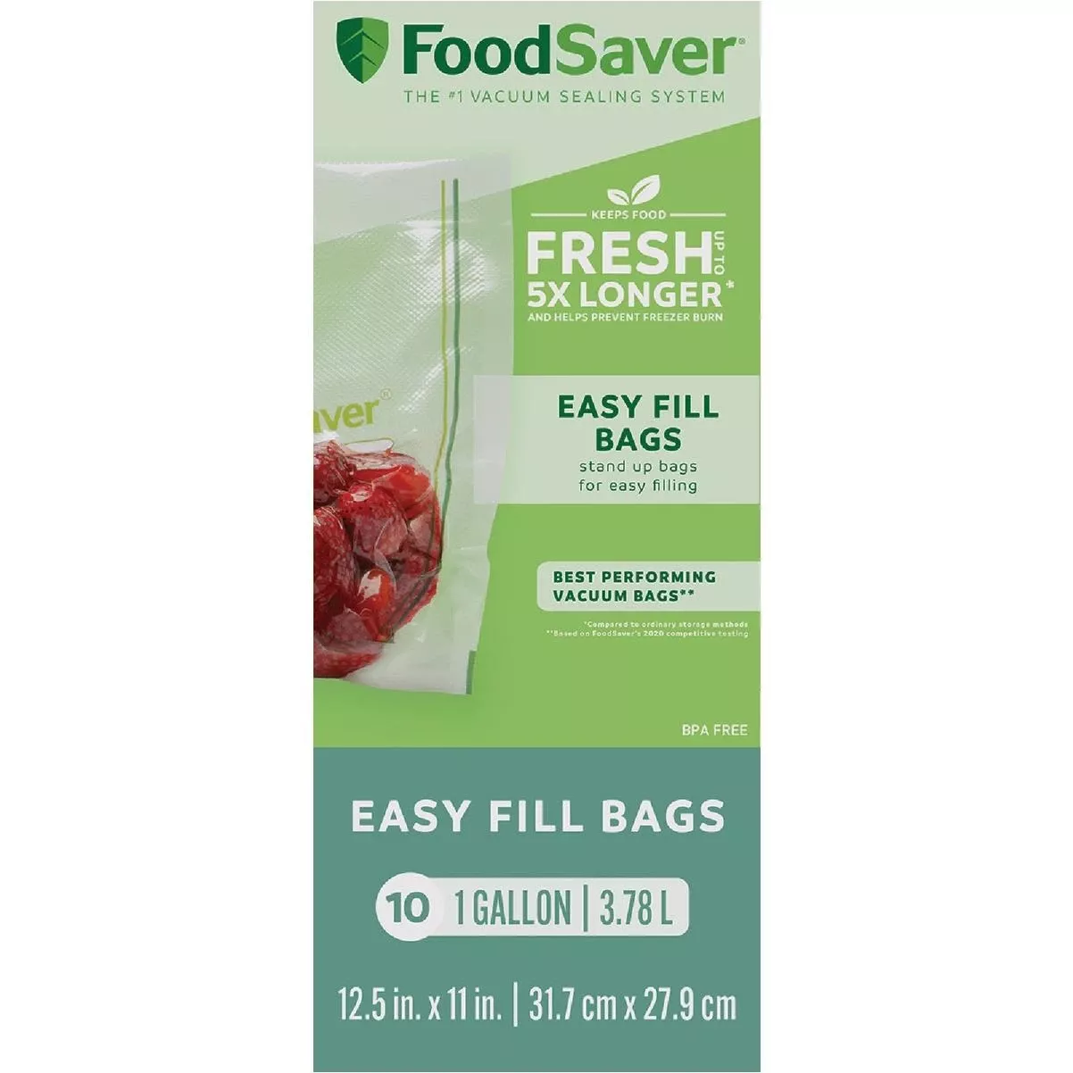 Easy Fill Gal. Vacuum Sealer Bags (10-count)