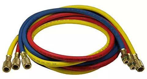FJC 72" R134a Charging Hose Set for A/C System Maintenance (6557)