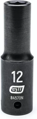 Gearwrench 1/2" Dr 6 Pt 12mm Deep Impact Socket (84570N)