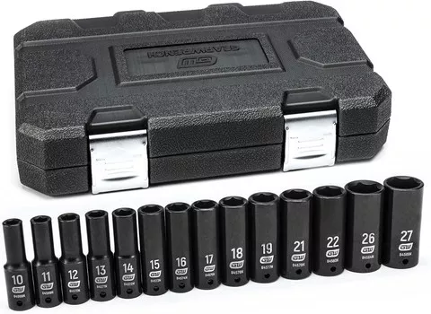 Gearwrench 14 Pc 1/2" Dr 6 Pt Metric Deep Impact Set (84955N)