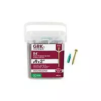 GRK Fasteners R4 01099 Decking and Framing Screw, #9 Thread, 2 in L, W-Cut Thread, Star Drive, Steel, Climatek, 690