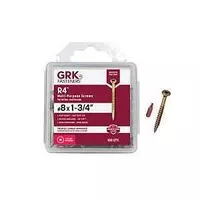 GRK Fasteners R4 02075 Framing and Decking Screw, #8 Thread, 1-3/4 in L, Star Drive, Steel, 100 PK