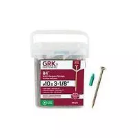 GRK Fasteners R4 1137 Framing Screw, #10 Thread, 3-1/8 in L, W-Cut Thread, Star Drive, Steel, Climatek, 350