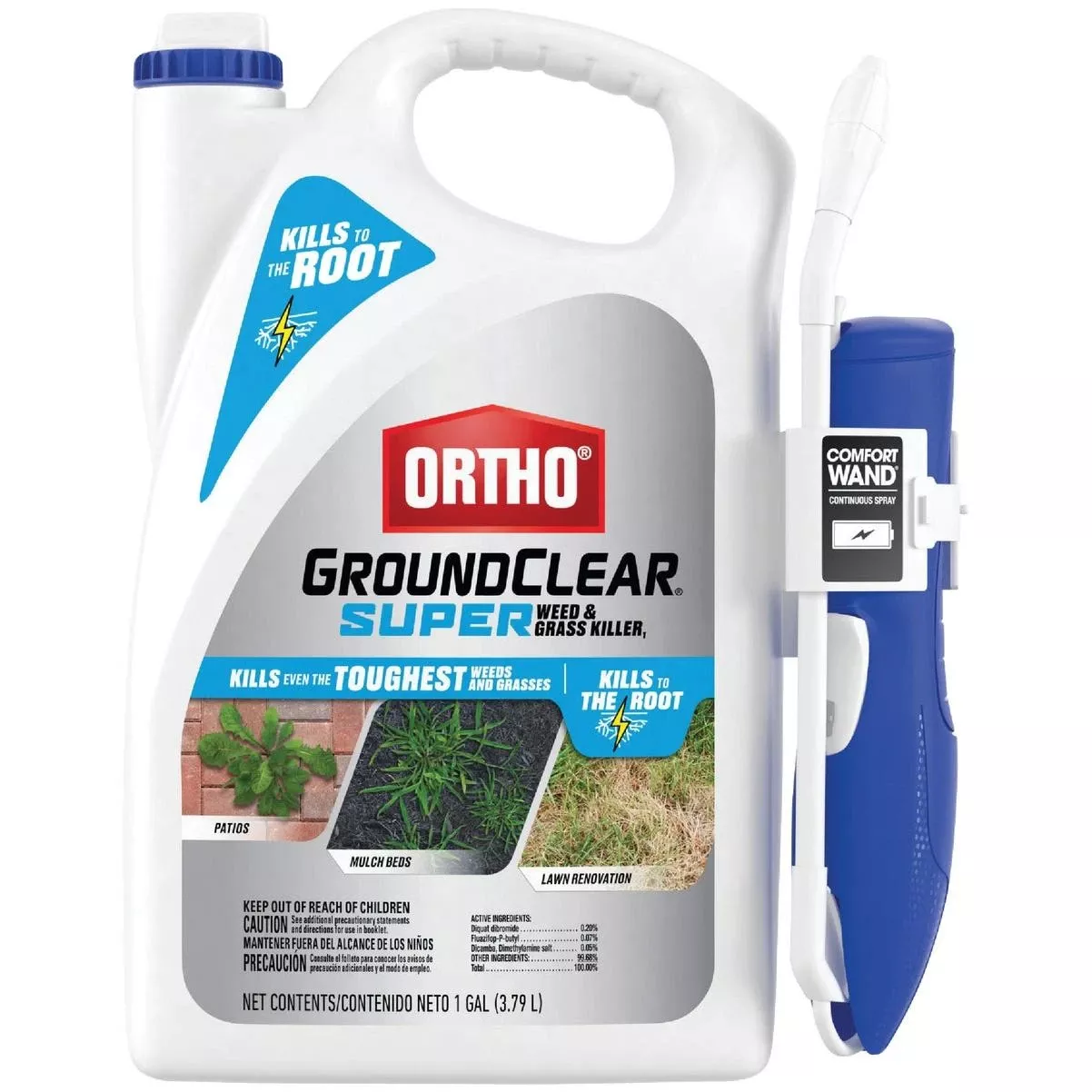 Groundclear Super 1 Gal. Weed & Grass Killer With Comfort Wand