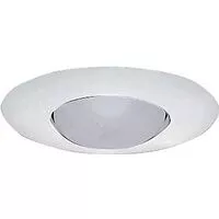 Halo 301P Open Recessed Trim, 7-1/4 in Dia Recessed Can, White