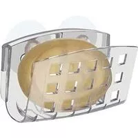 iDESIGN 24200 Suction Soap Cradle, Plastic, Clear