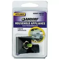 Jandorf 61004 Rotary Switch, 3 A, 125 V, TPST, Black